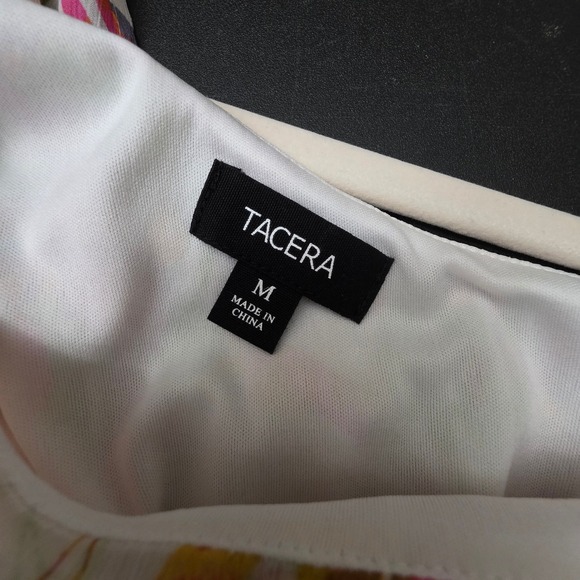 One Shoulder Maxi Dress M Tropical Summer Resortwear Belt Chiffon Wedding Guest - Picture 6 of 12